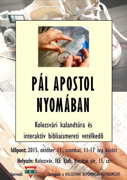 Pál apostol nyomában - Kolozsvári kalandtúra és interaktív bibliaismereti vetélkedő - Október 17-én